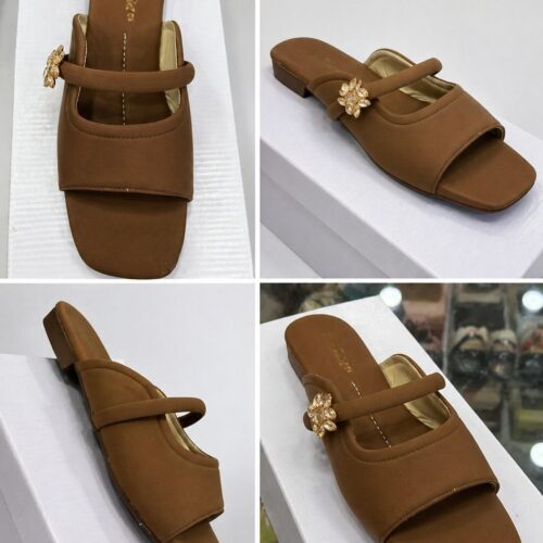 women fancy flat slippers – stylish casual wear